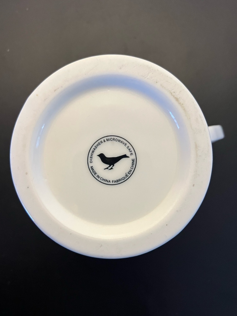 Anthropologie Monogram Letter M Initial Shaving Pedestal Coffee Mug 14oz Cup - Picture 9 of 10